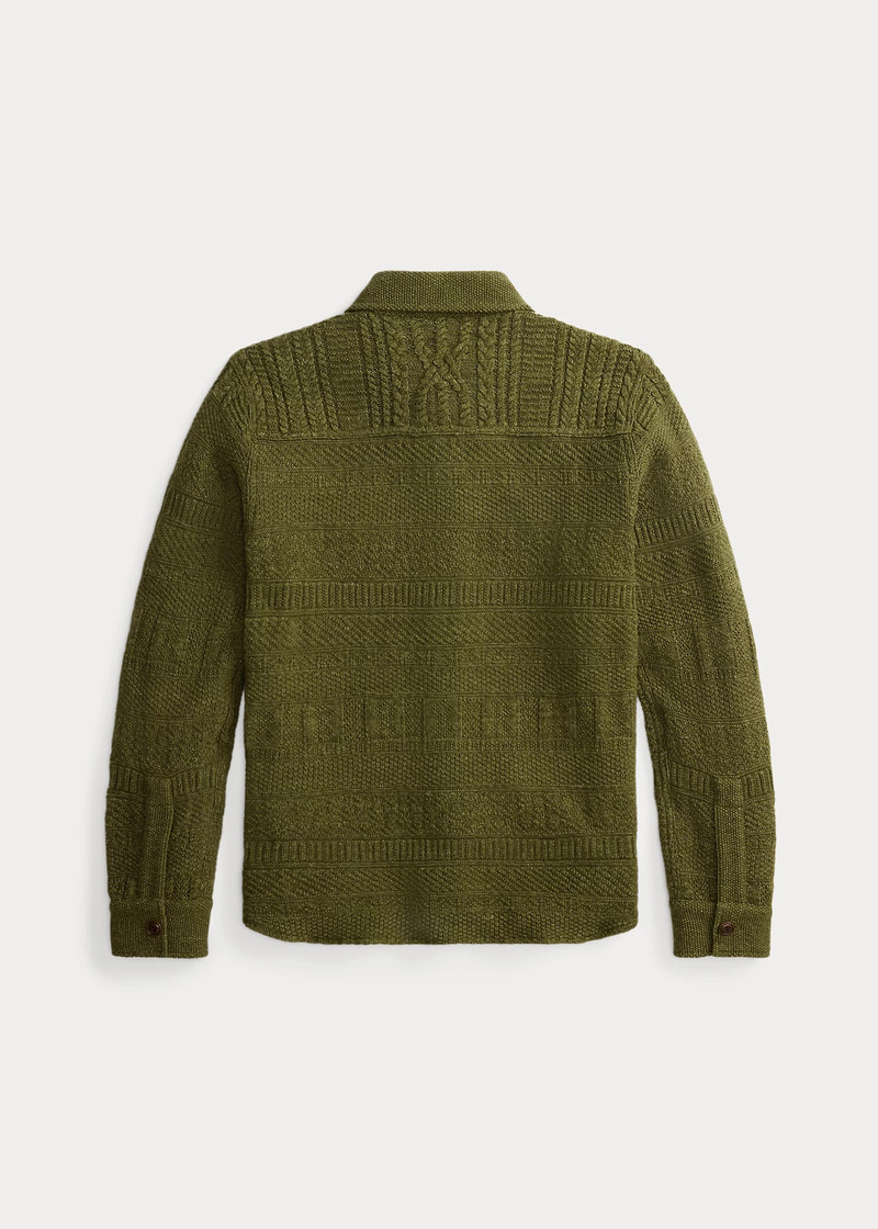 RRL by Ralph Lauren Cotton-Wool Workshirt Sweater outlook