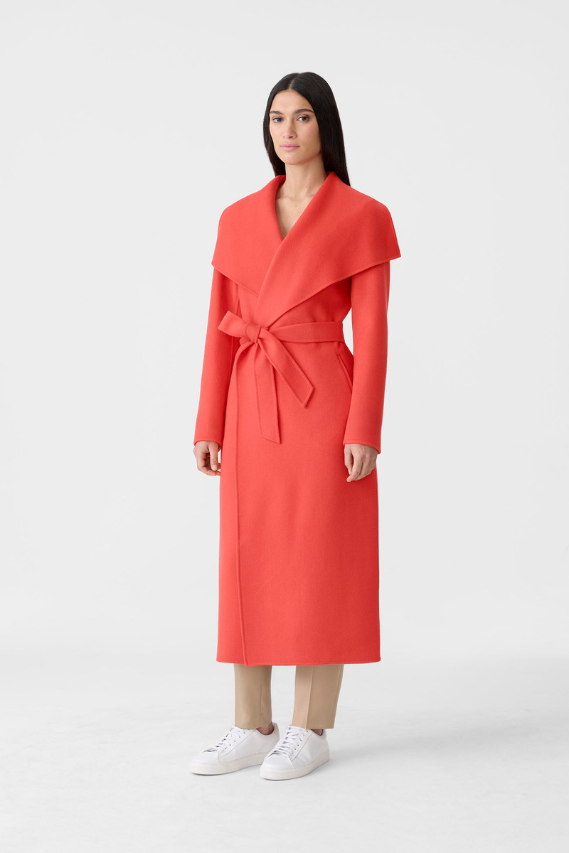 MACKAGE MAI Double-face wool wrap coat outlook