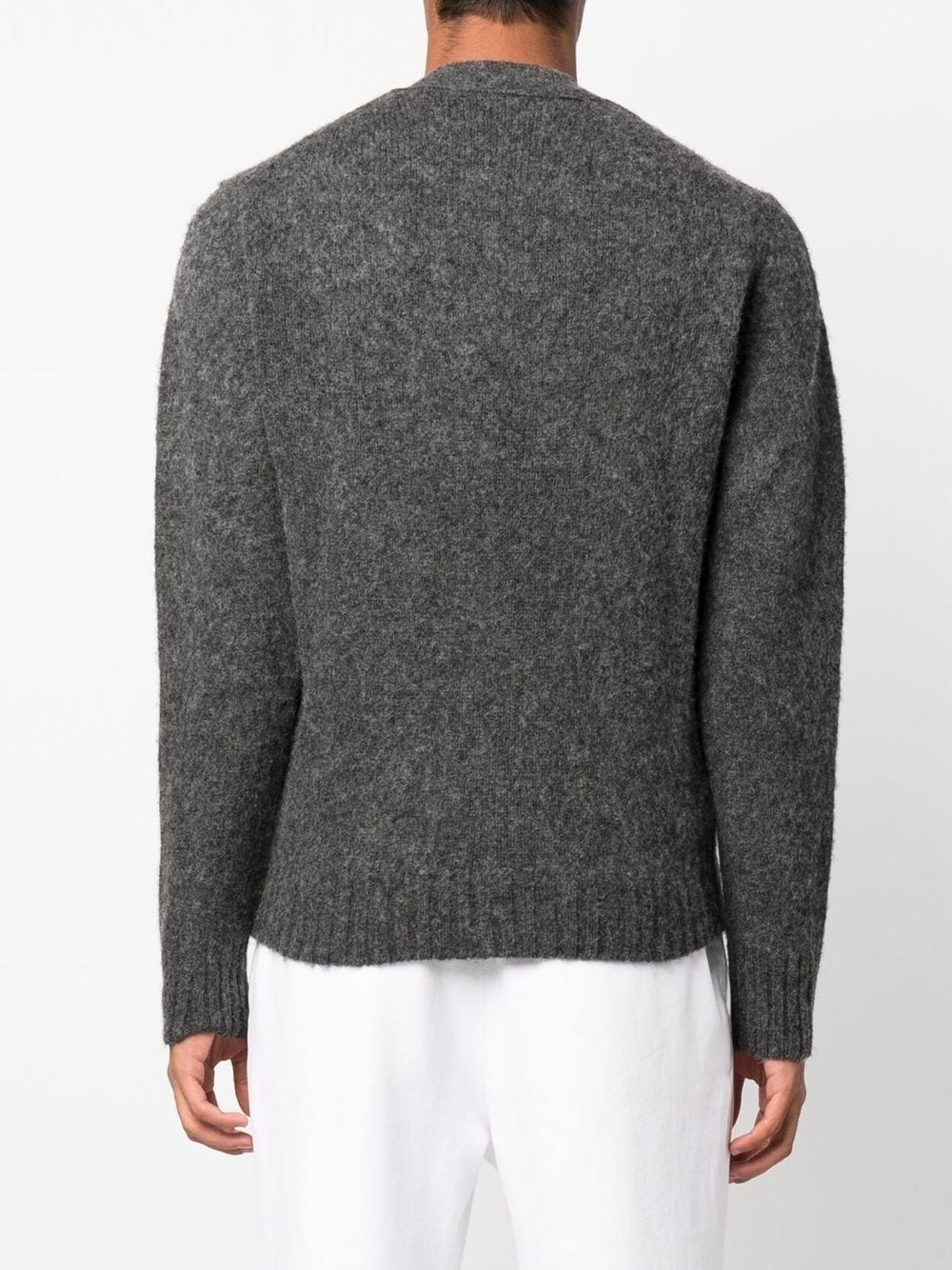 button-up knitted cardigan - 6