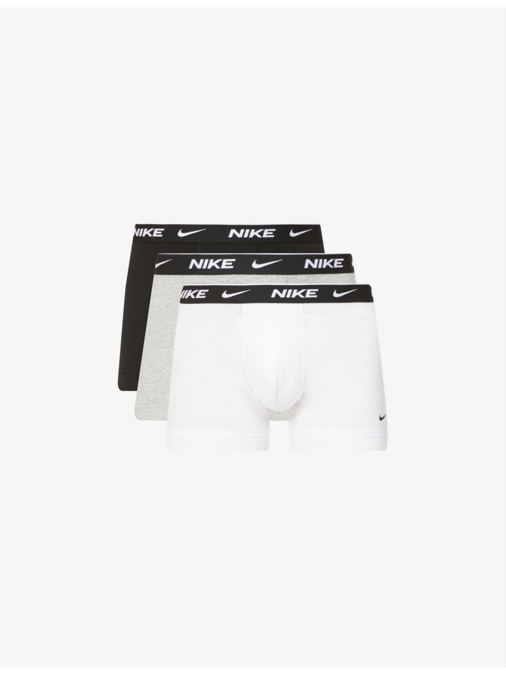 Pack of three Everyday stretch-cotton jersey trunks - 1