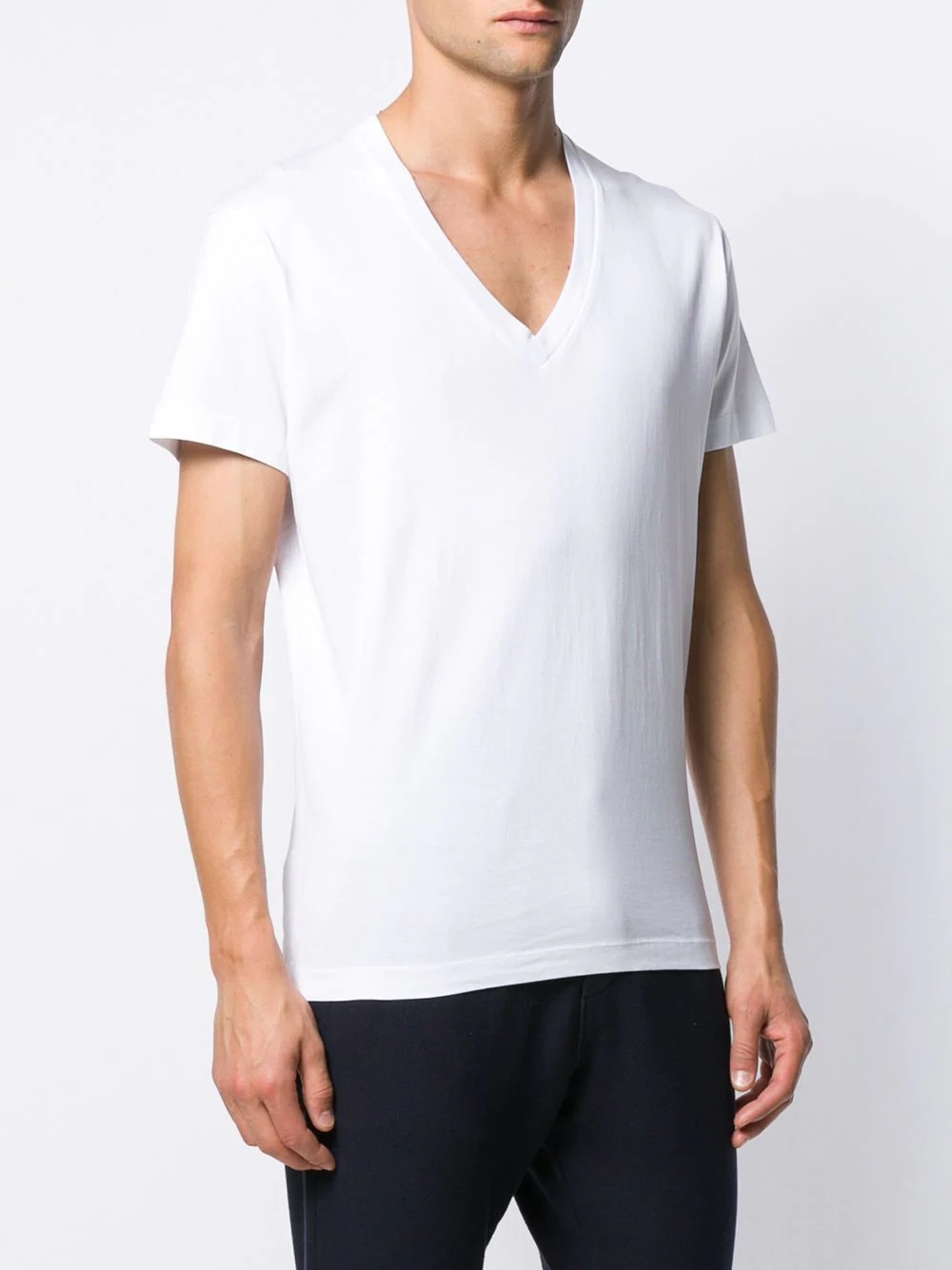 V-neck logo T-shirt - 4