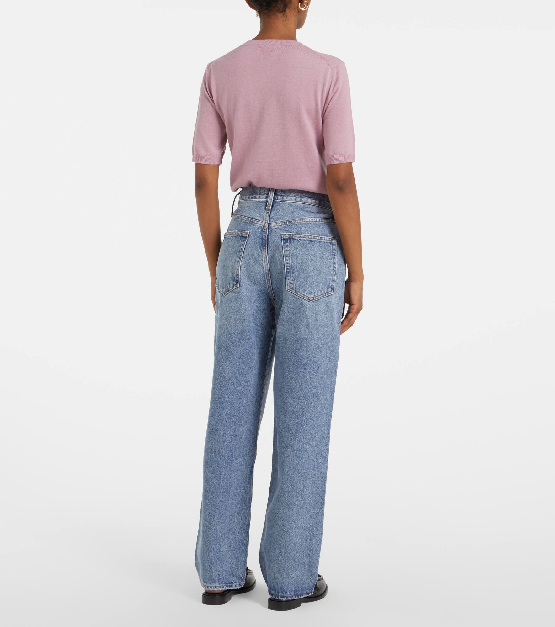 V-Waist Baggy straight jeans - 3