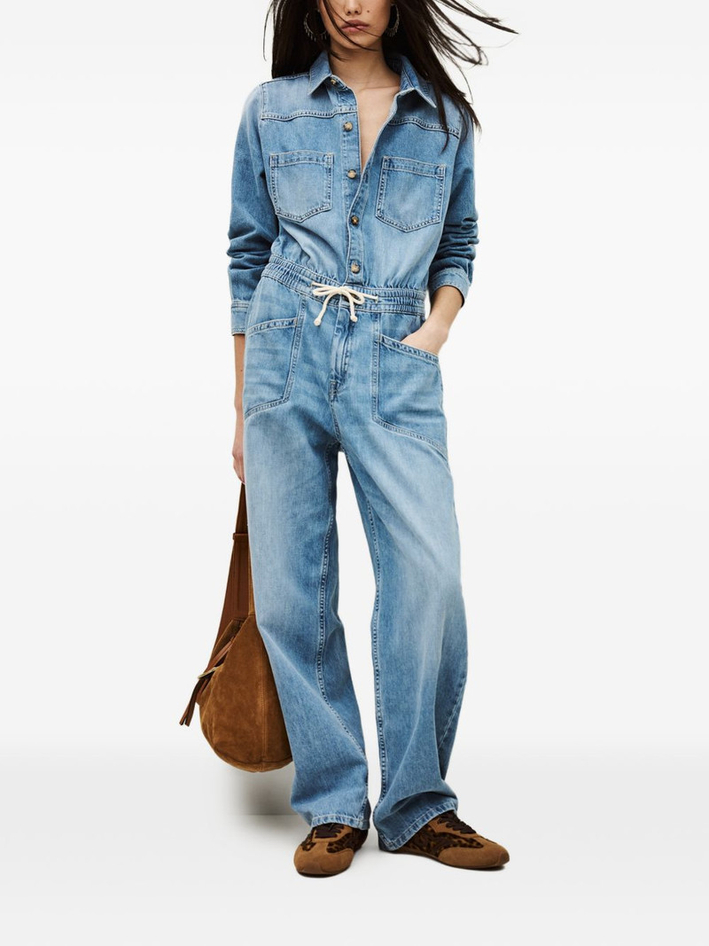 ba&sh Myrella button pocket jumpsuit outlook