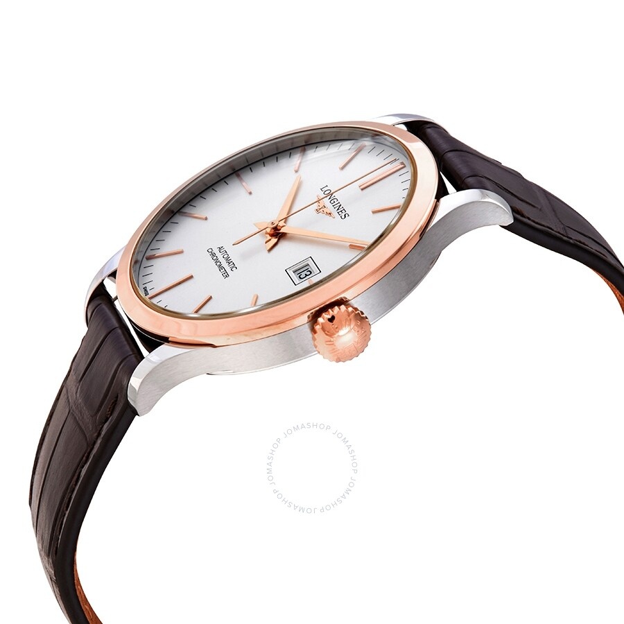Longines Record Automatic Chronometer Silver Dial Men's Watch L28215722 - 2