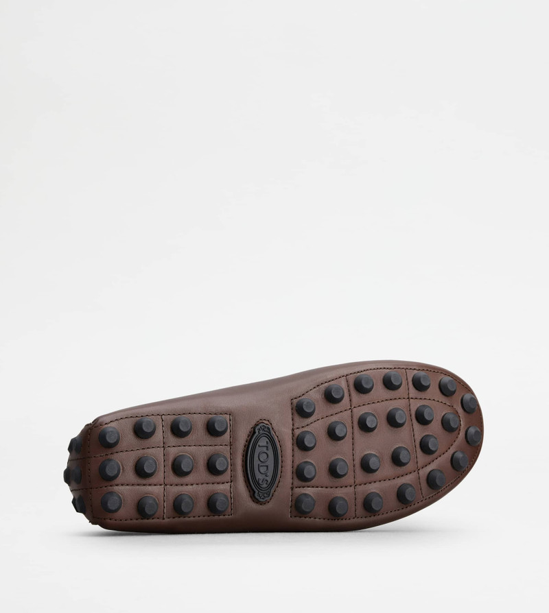 GOMMINO BUBBLE IN LEATHER - FURRY LINING - BROWN 4