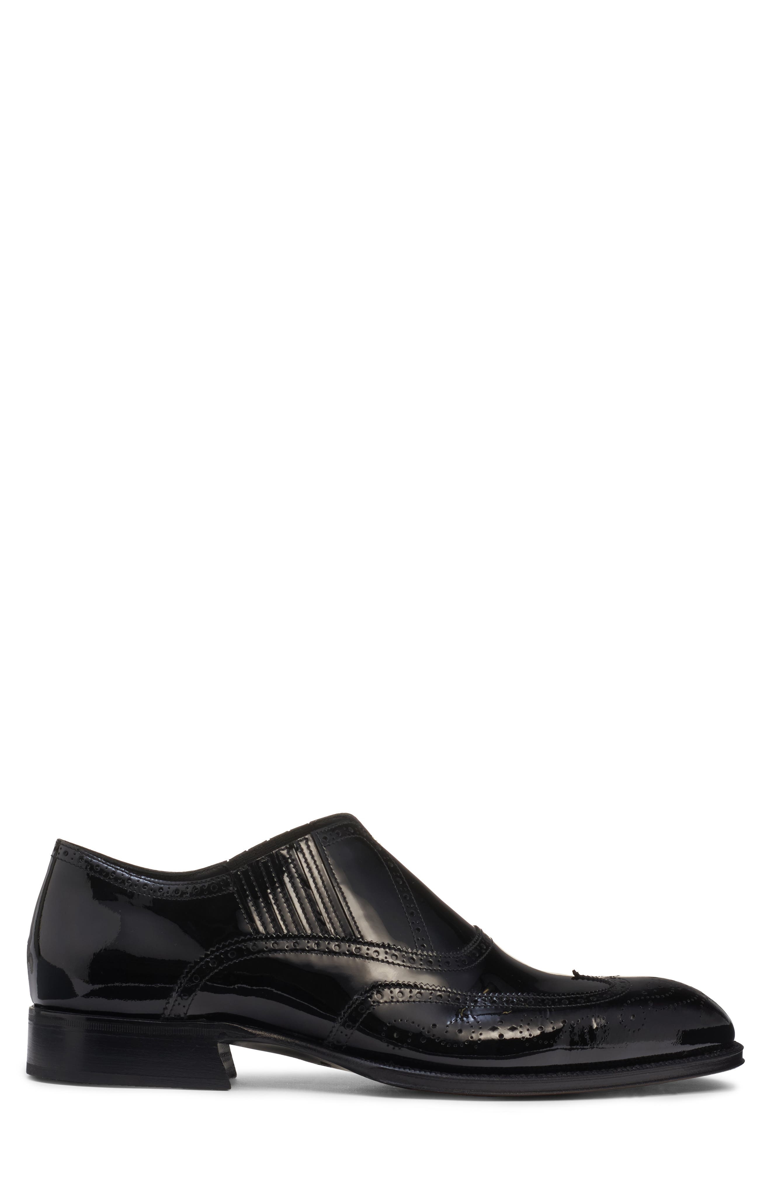 McQueen Jermyn Slip-On Wingtip Oxford in Black at Nordstrom - 3