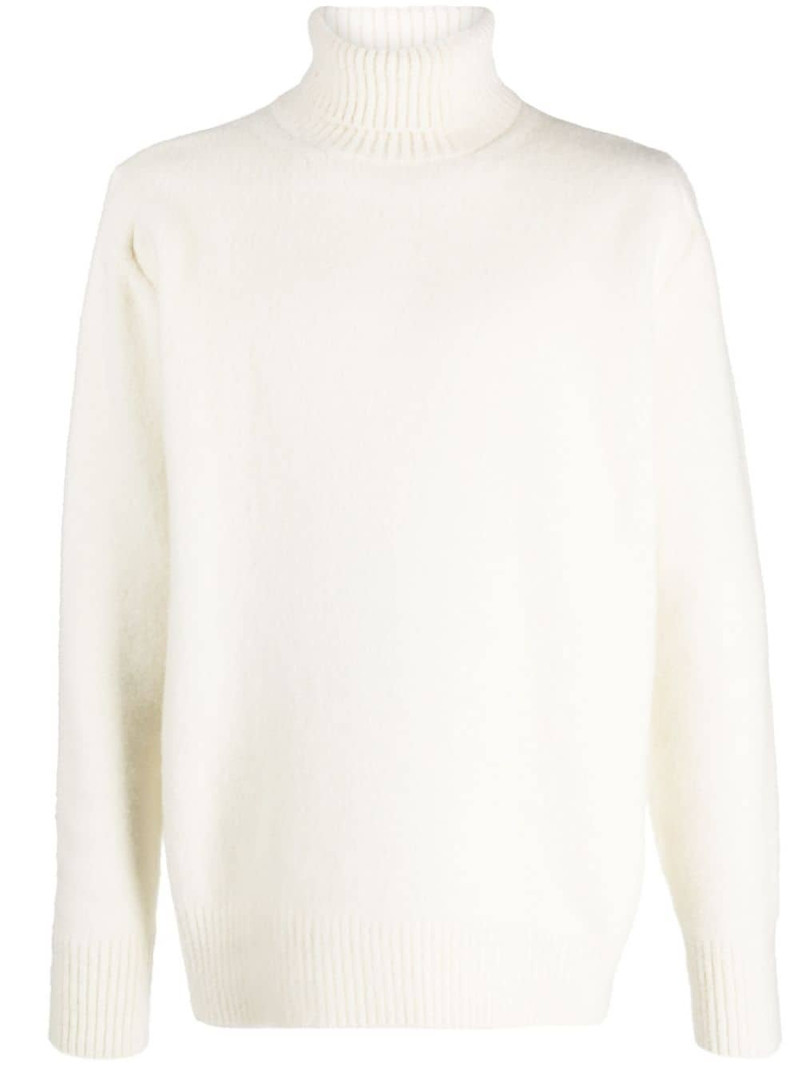 intarsia-knit logo wool jumper 1