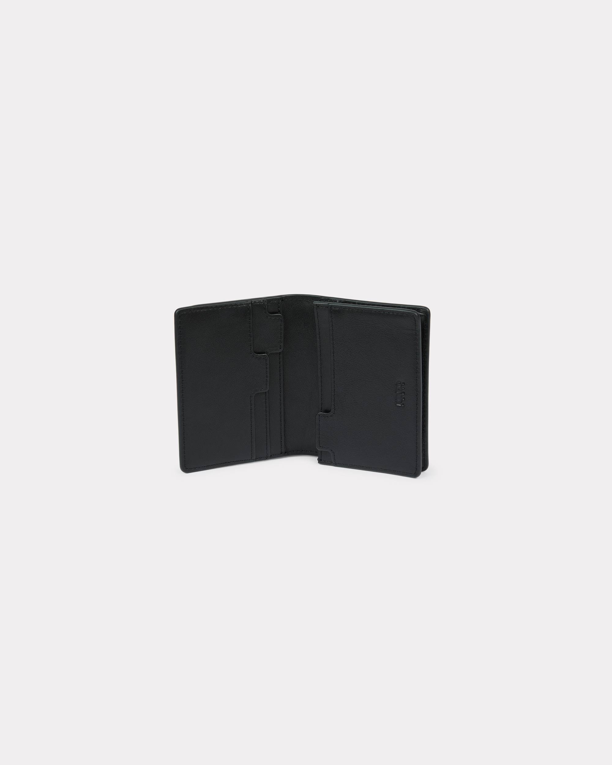 'KENZO Tab' card holder in leather - 4