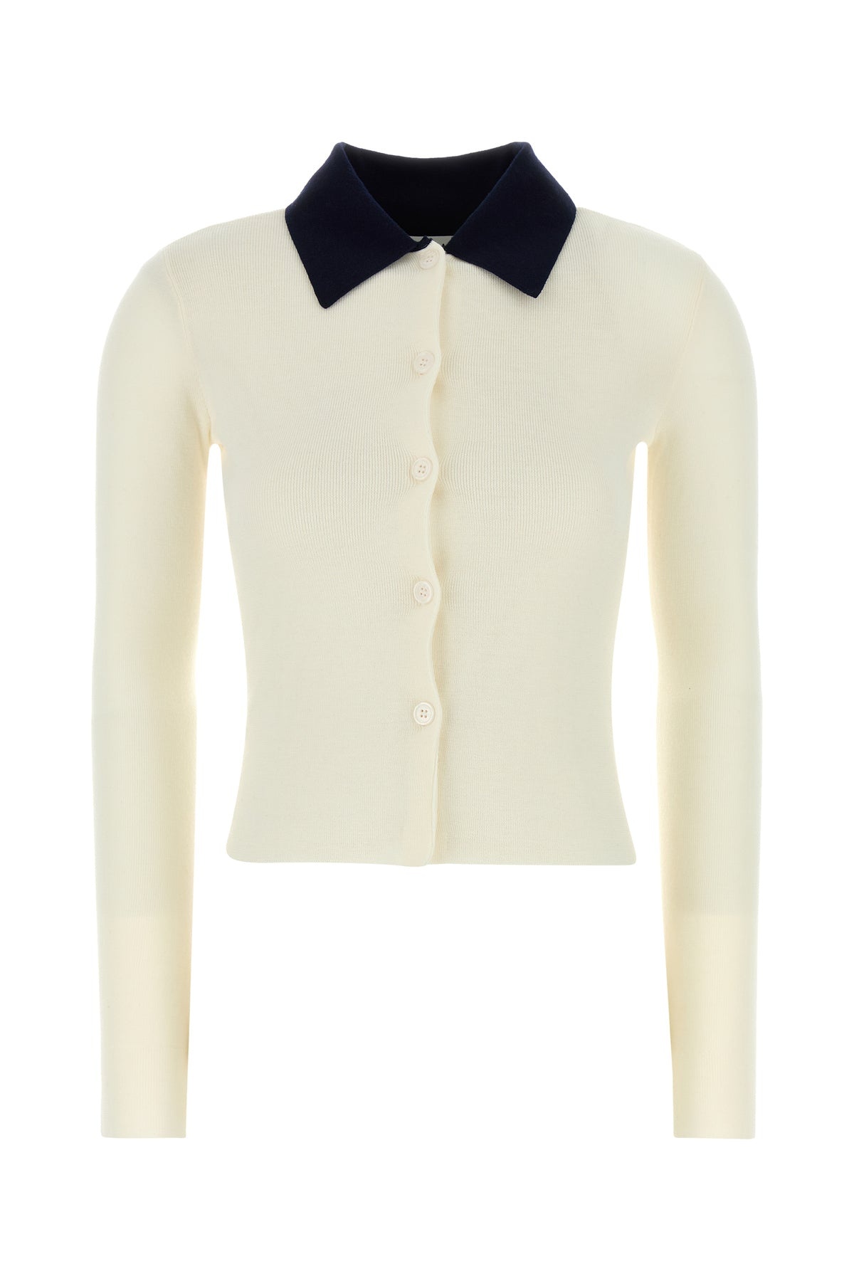 Ivory wool cardigan - 1