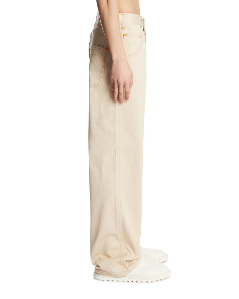 Beige Cotton Jeans 5