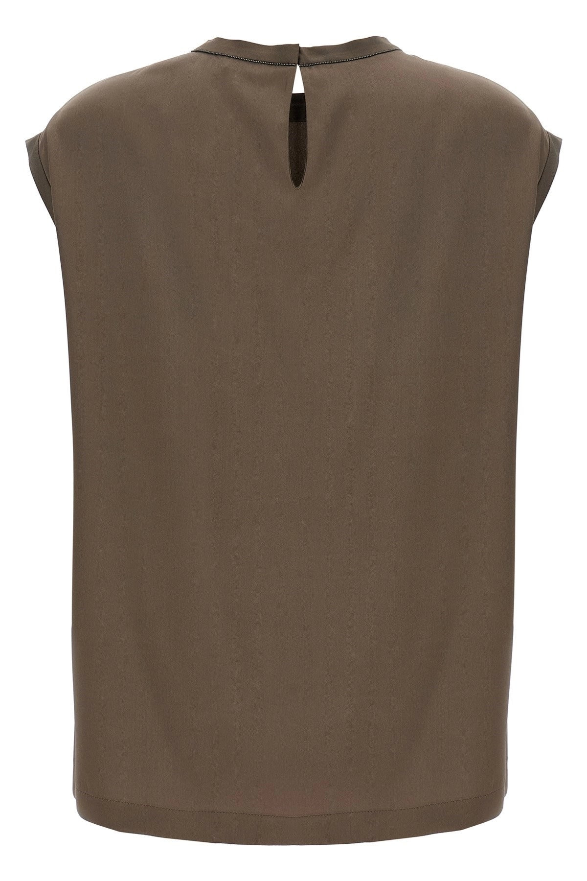 Brunello Cucinelli Women Monile Satin T-Shirt - 2