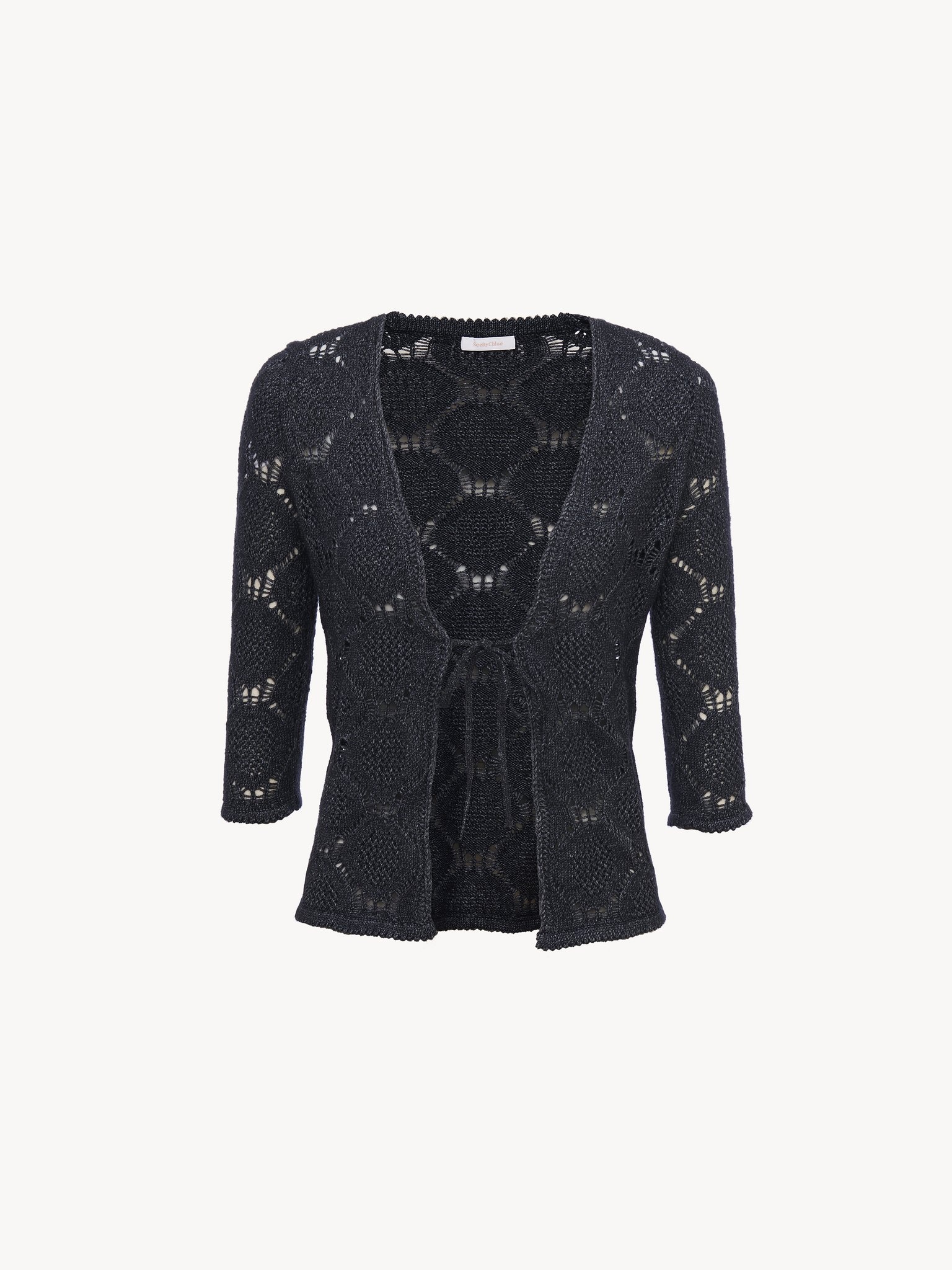 OPEN STITCH CARDIGAN - 4
