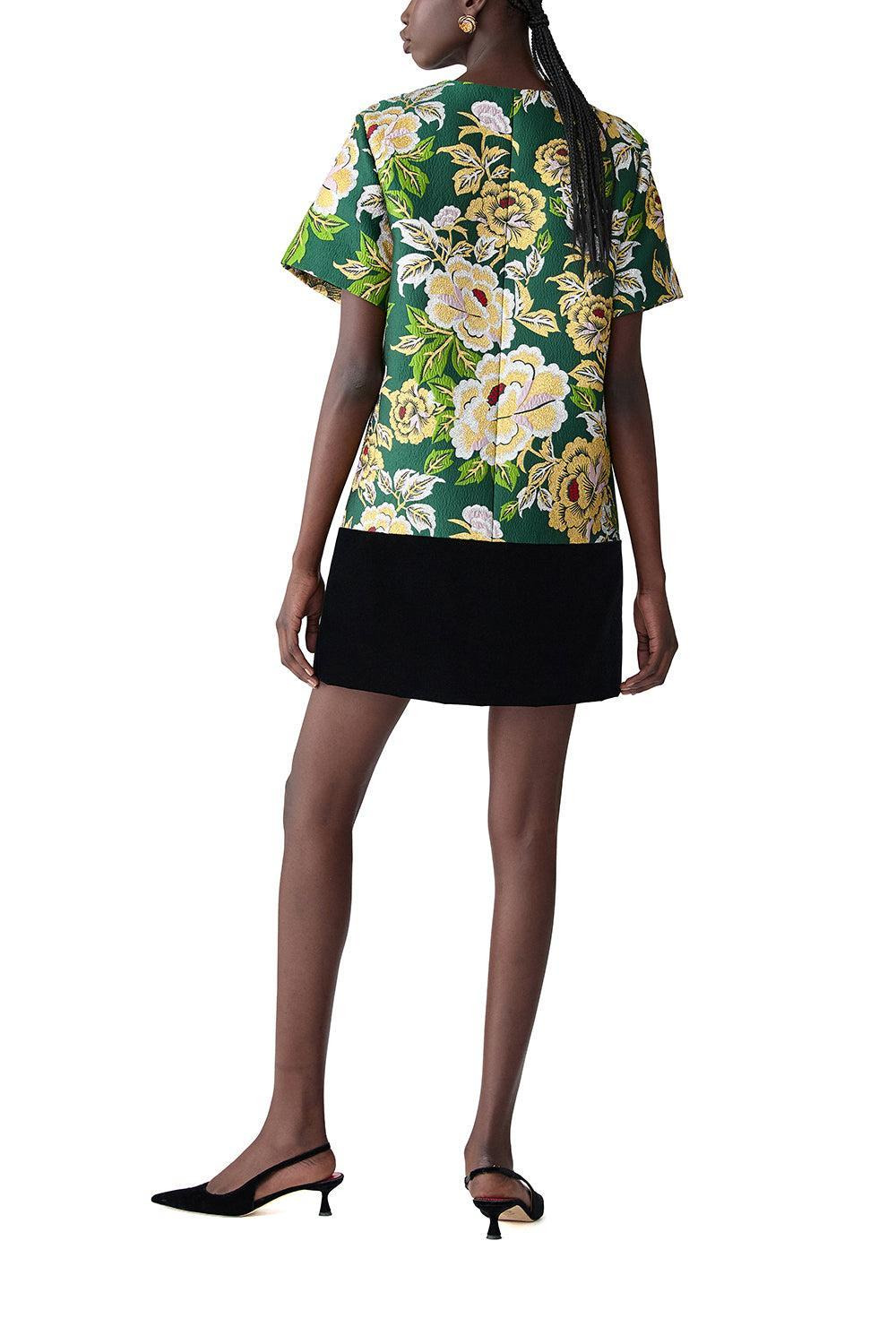 Short Sleeve Lurex Shift Dress - 7