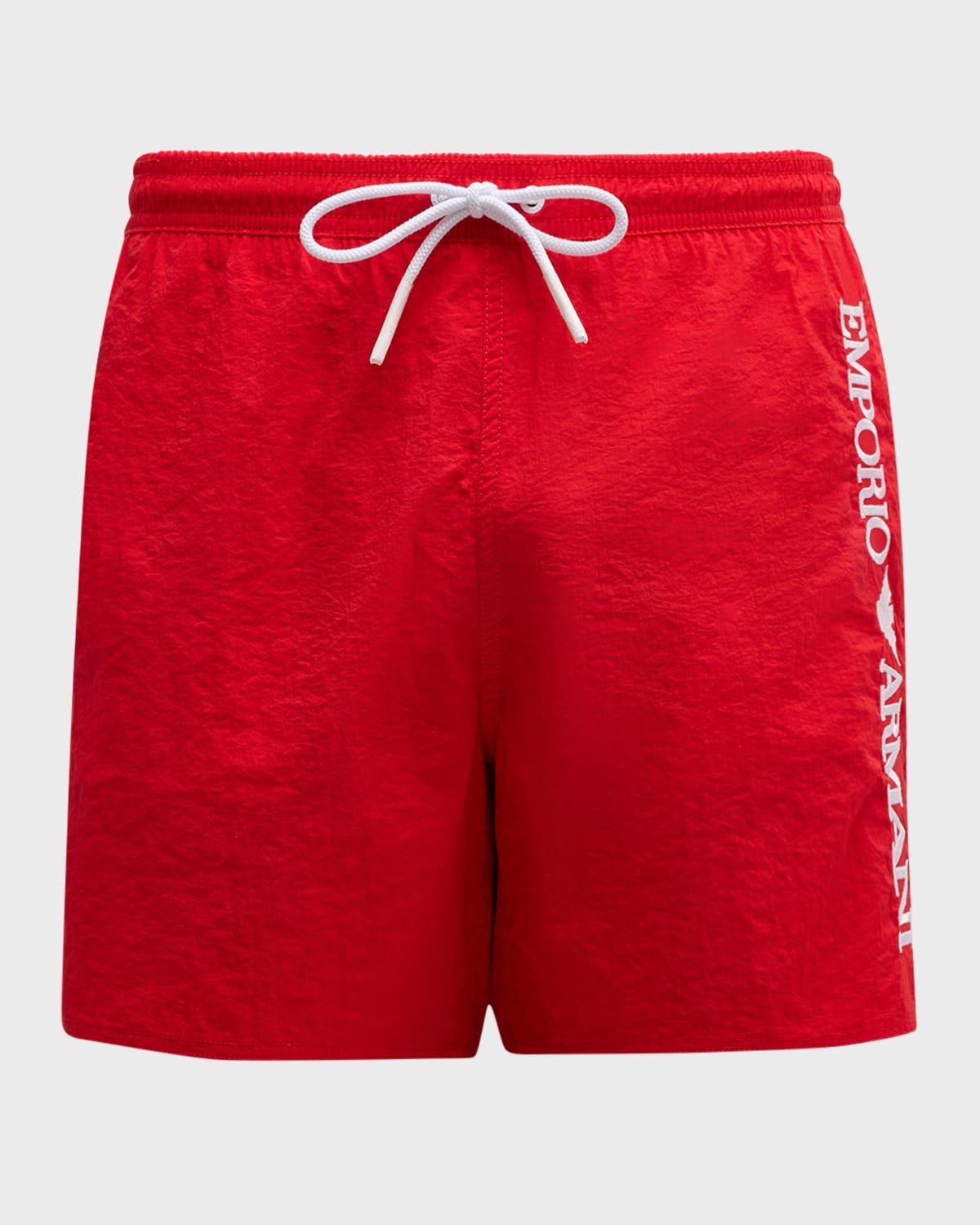 Men's Nylon Embroidered Logo Swim Trunks - 1