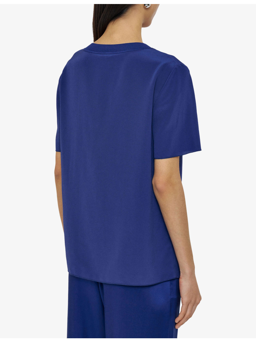 Rubin Regular-Fit Silk-Crepe T-Shirt - 4