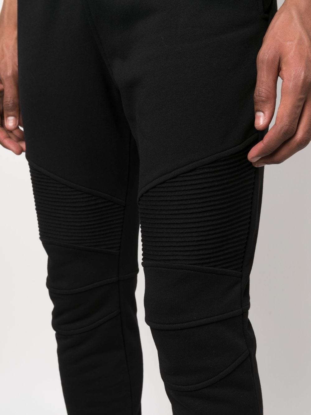 organic cotton fitted track pants - 5