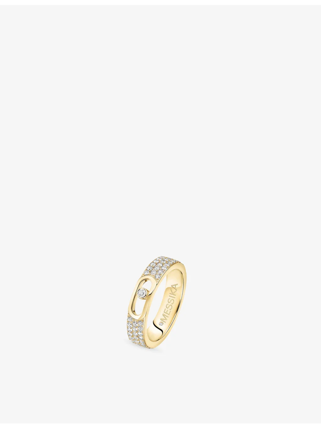 Move Joaillerie Pave 18ct Gold And 0.49ct Diamond Wedding Ring - 1