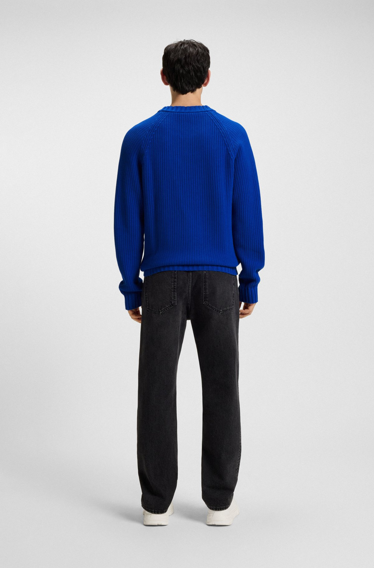 RIB-KNIT SWEATER IN COTTON - 5