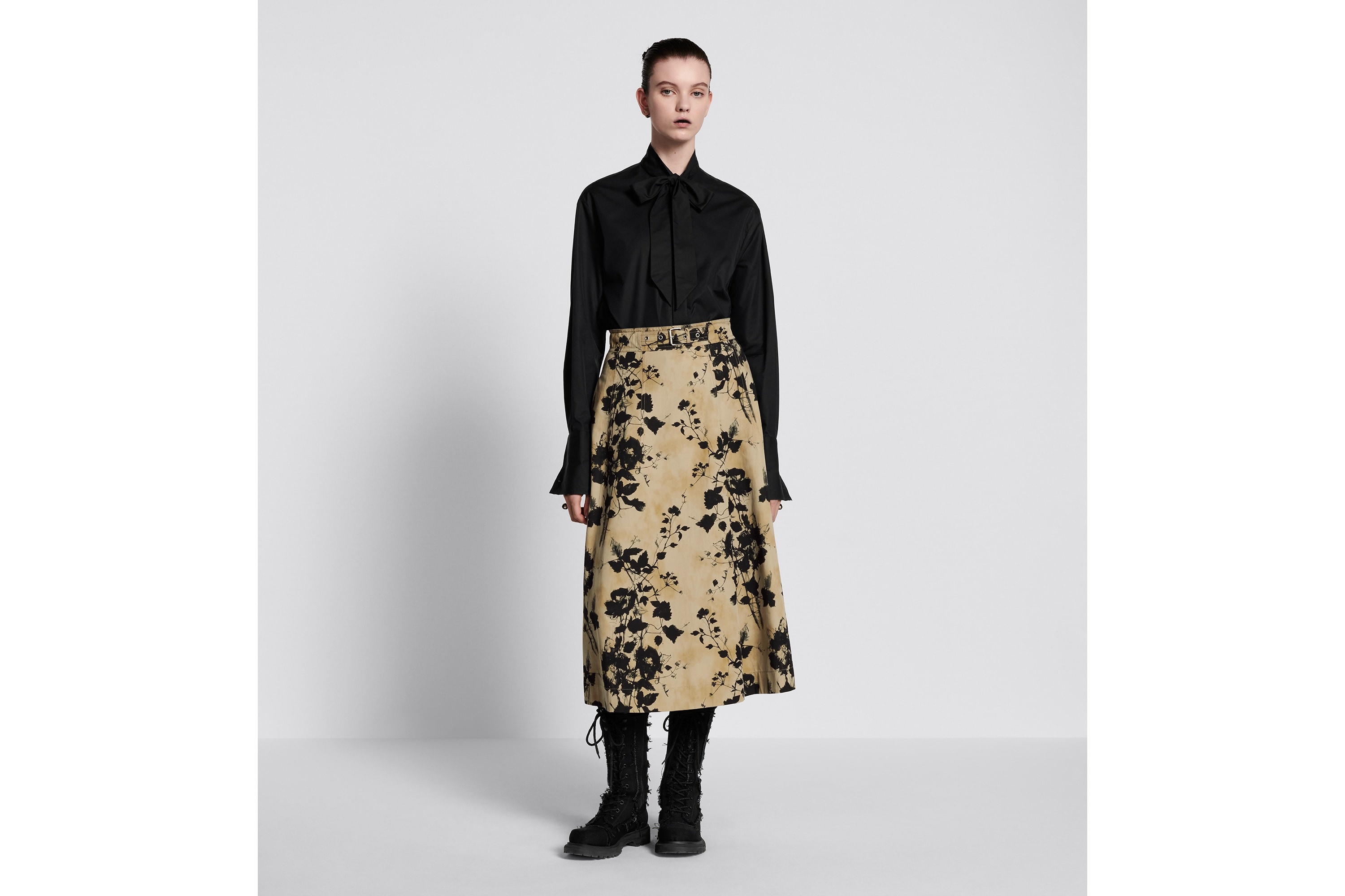 Flared Mid-Length Skirt - 4