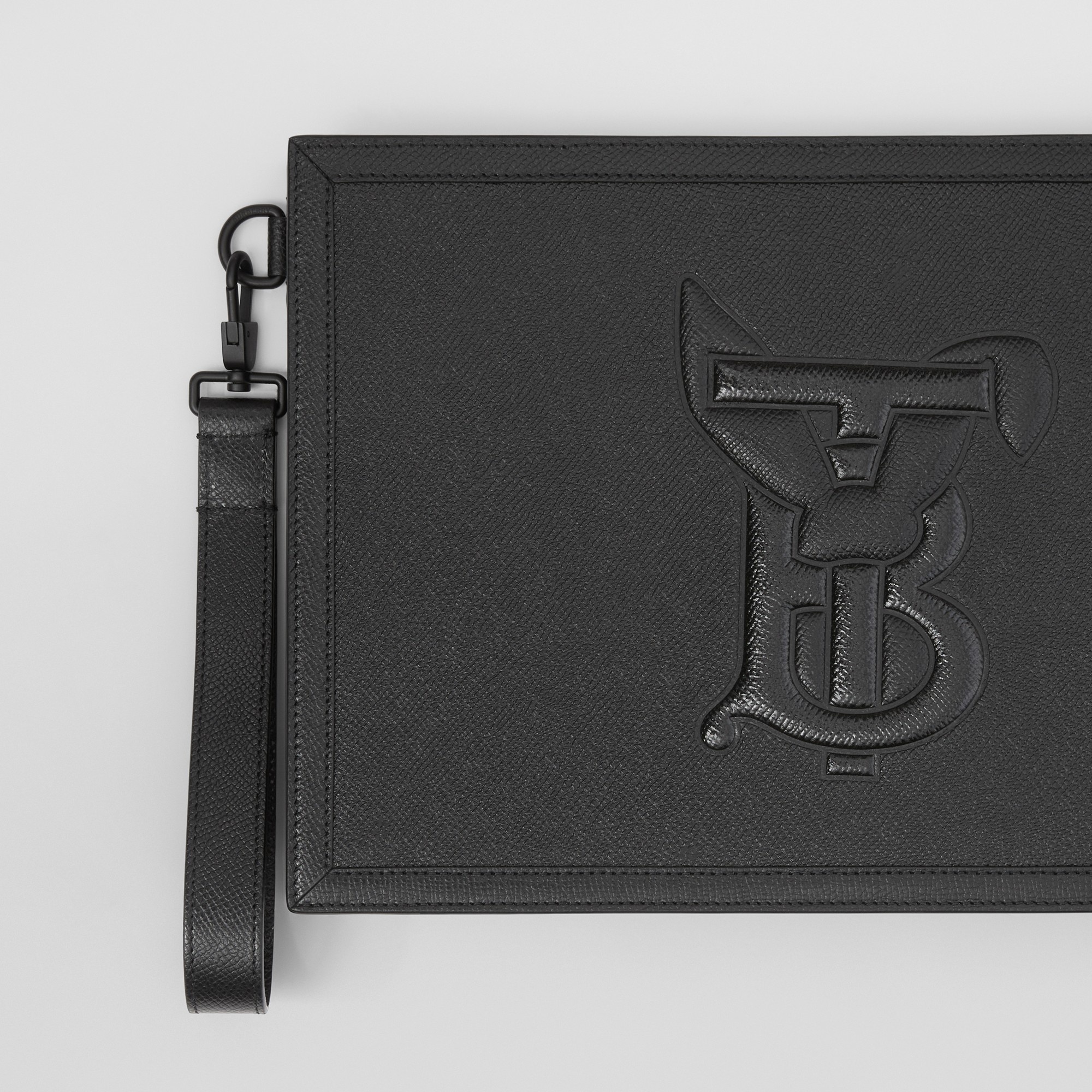 Rabbit Embossed Grainy Leather Zip Pouch - 2