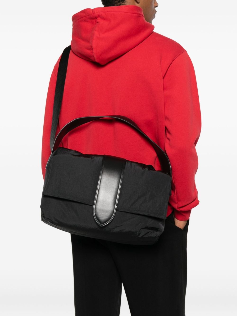 leather-trimmed tote bag - 2