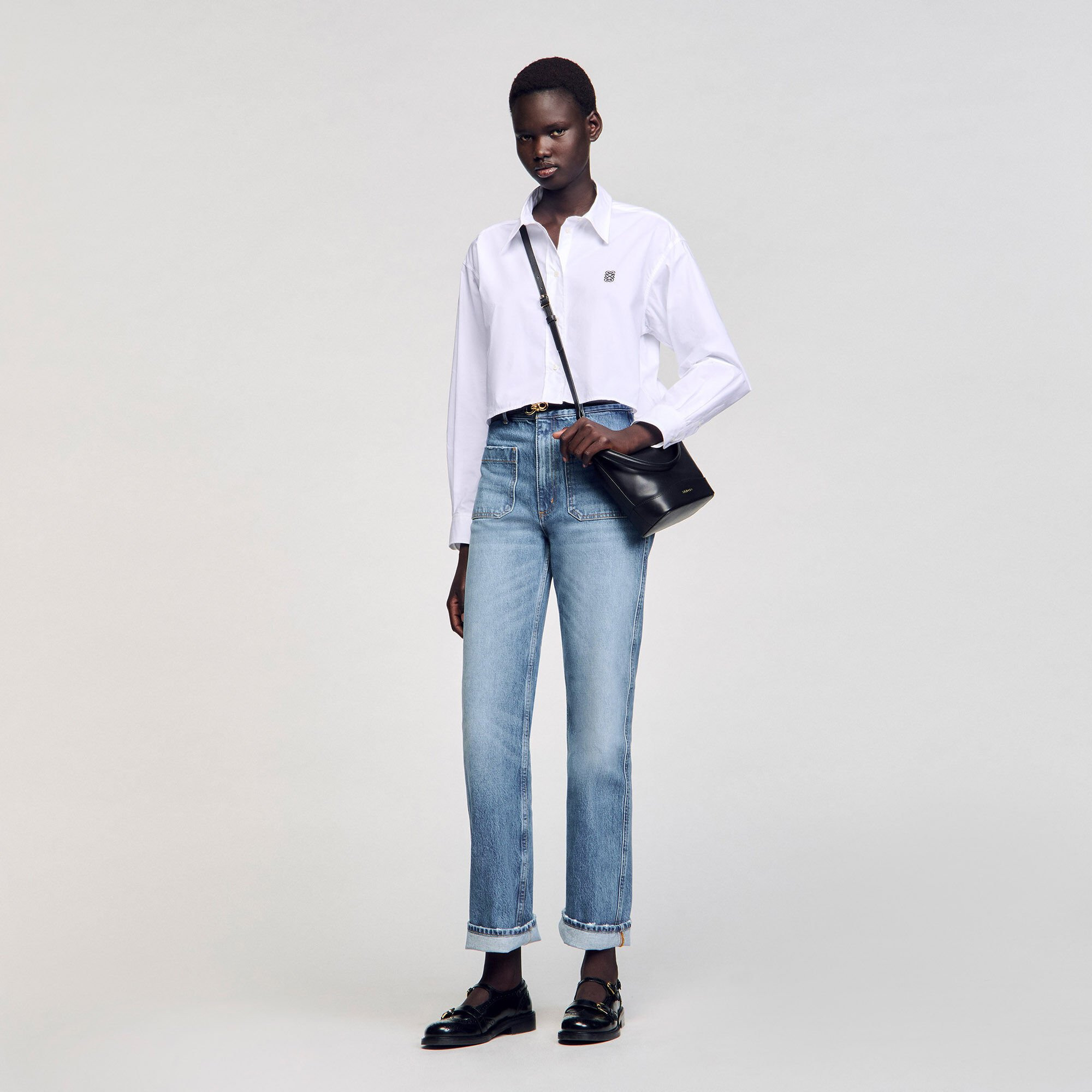 CROPPED POPLIN SHIRT - 2