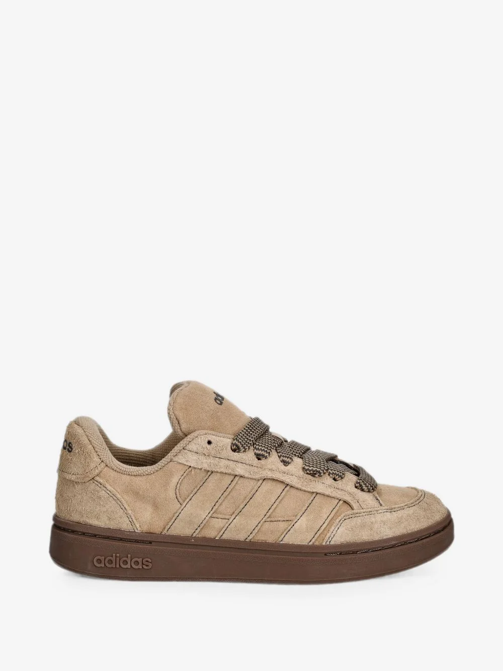 Ground Court Alpha suede panelled sneakers - 1
