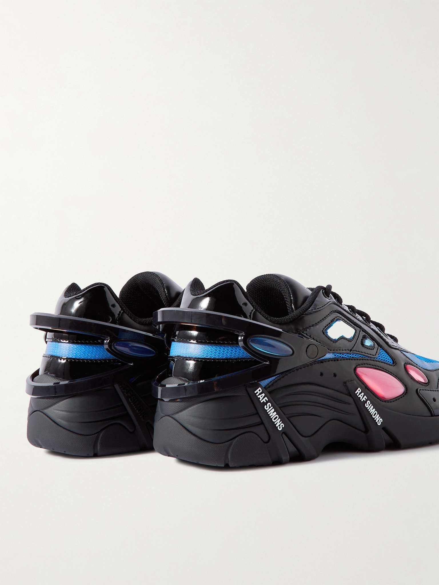 Cylon-21 Rubber-Trimmed Leather and Mesh Sneakers - 5