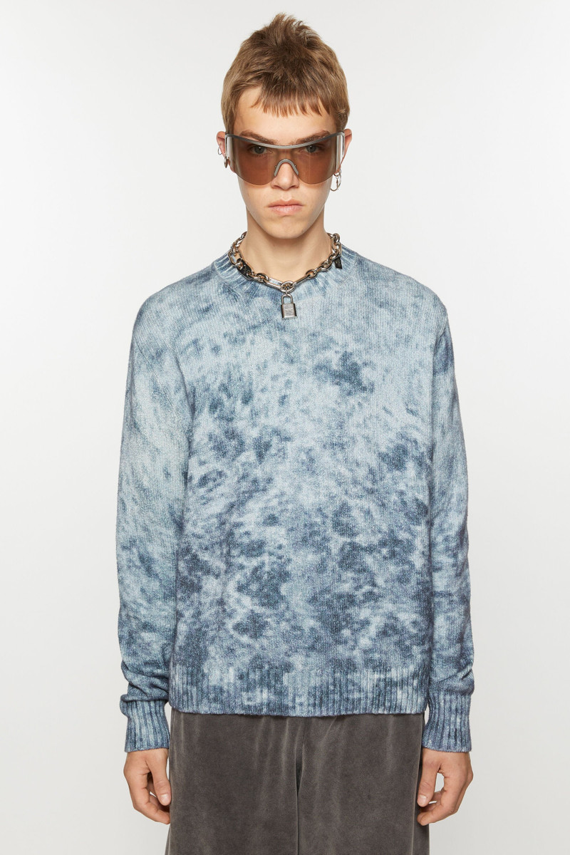 Acne Studios Jumper acid print - Navy/pale blue outlook