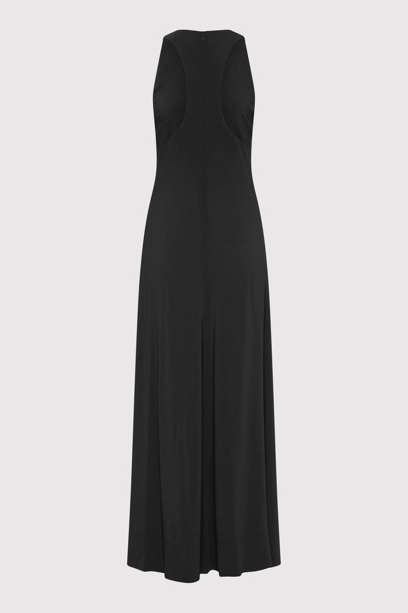 ST. AGNI Cut Away Maxi Dress - Black outlook