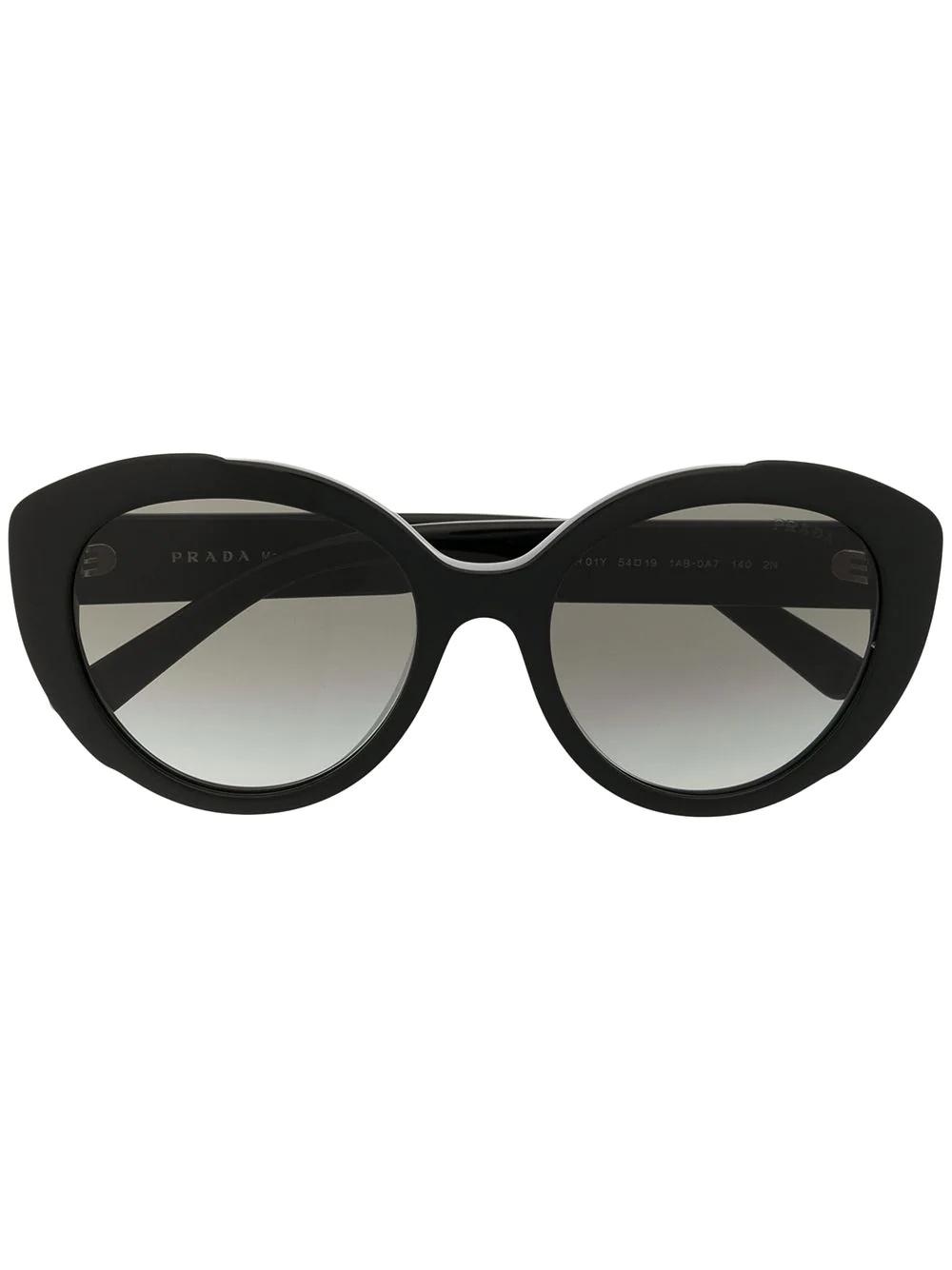 logo-print oval-frame sunglasses - 1