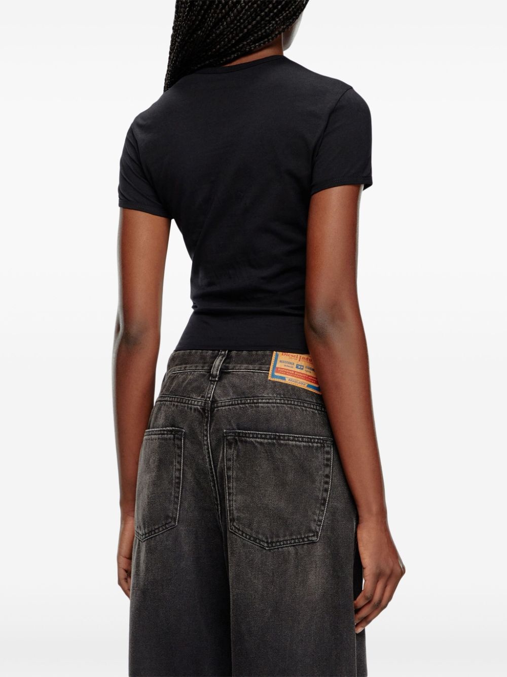 logo-embroidered T-shirt - 4