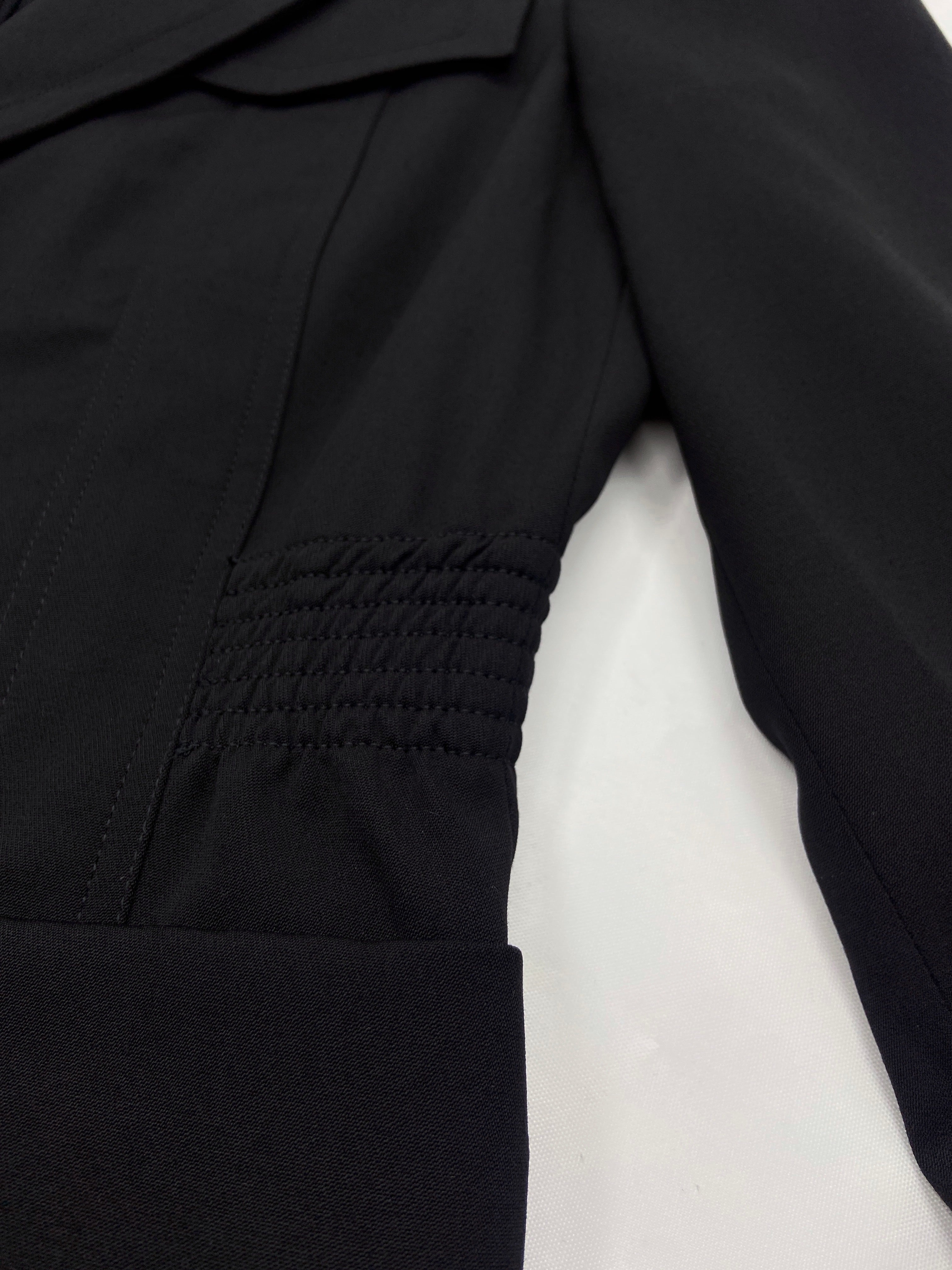 Gucci Fall 2003 Tom Ford Black Wool Military Blazer Jacket 40 - 5