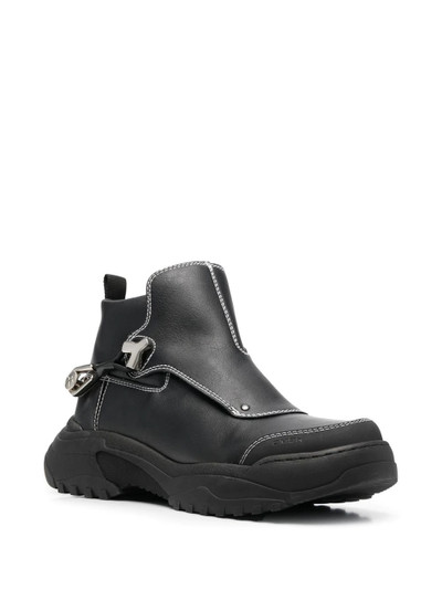 GmbH panelled leather boots outlook