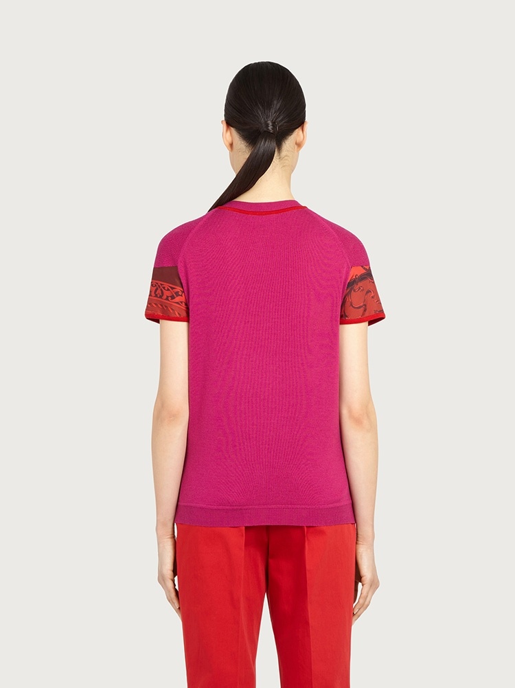 SILK AND WOOL T-SHIRT - 4