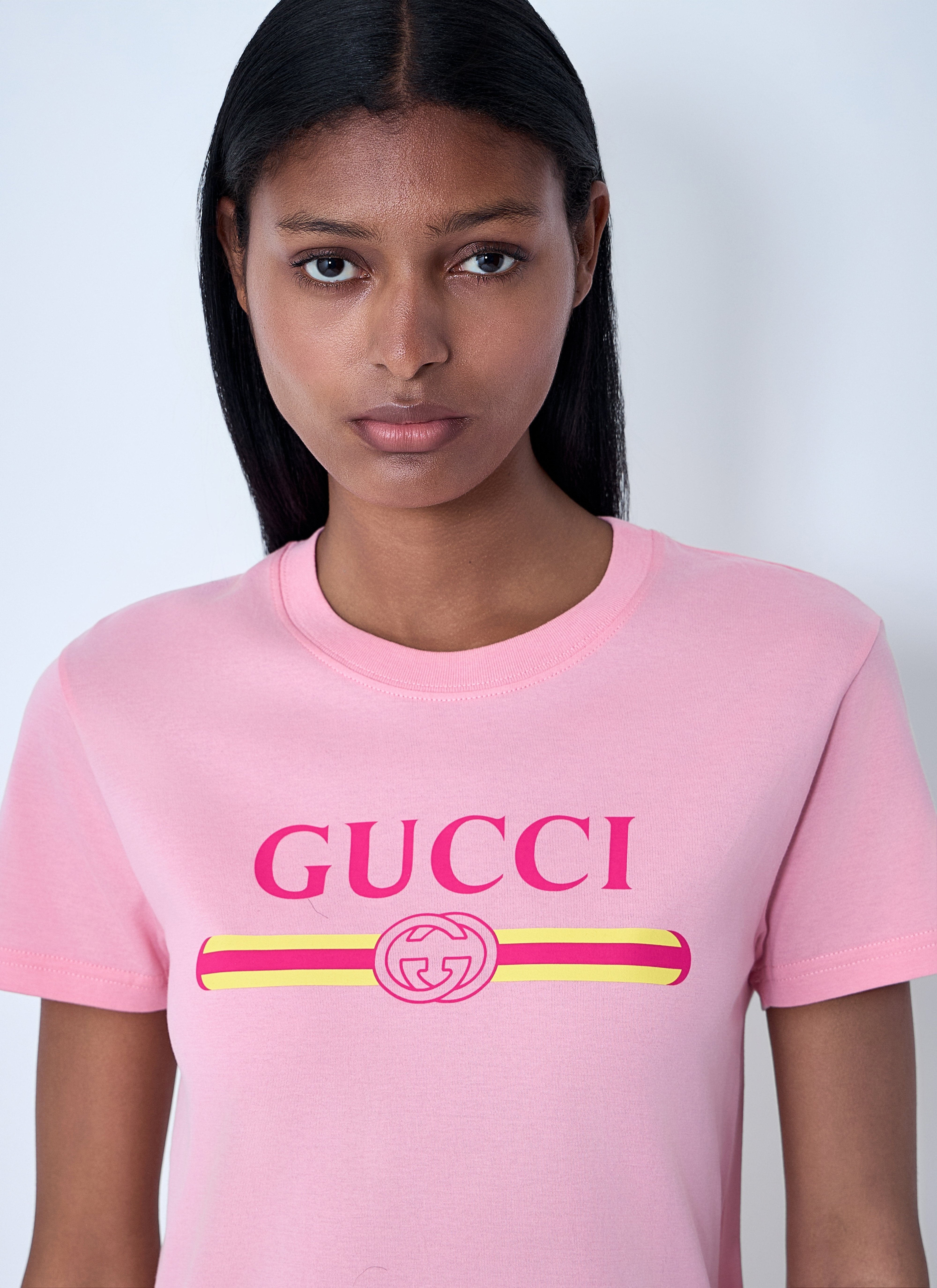 Gucci Women Logo Motif T-Shirt - 5
