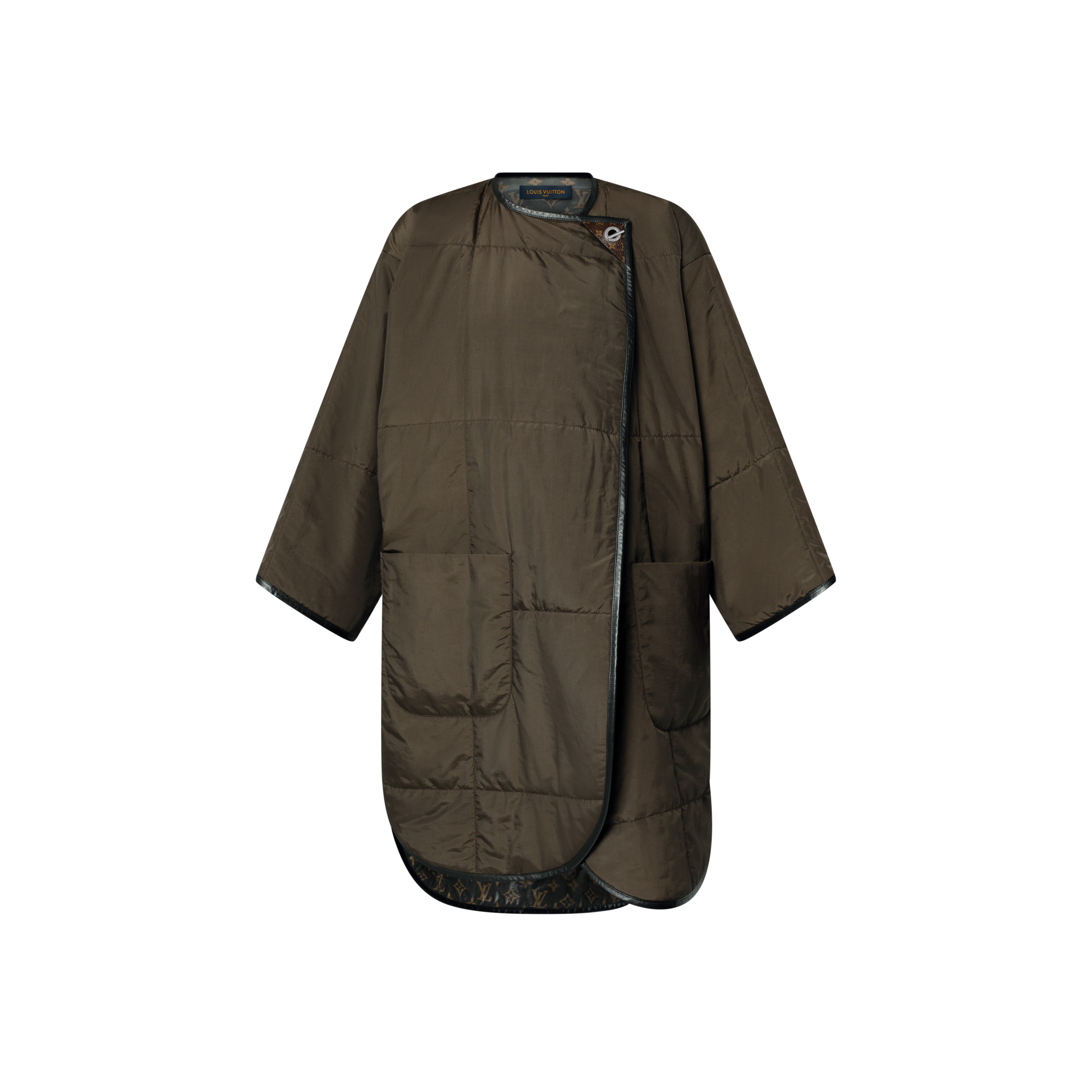 Quilted Toggle Detail Coat - 1