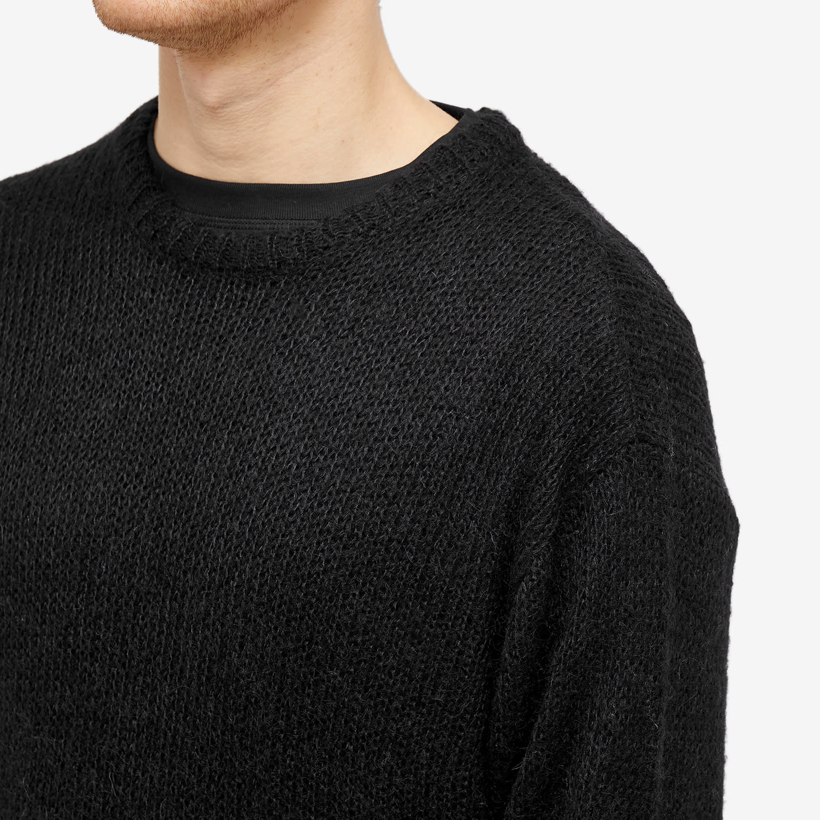 stussy S LOOSE KNIT SWEATER ブラック S Stüssy Stussy S Loose Knit Sweater | endclothing | REVERSIBLE