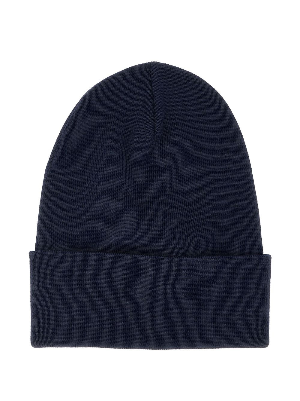 turn-up logo patch beanie - 2