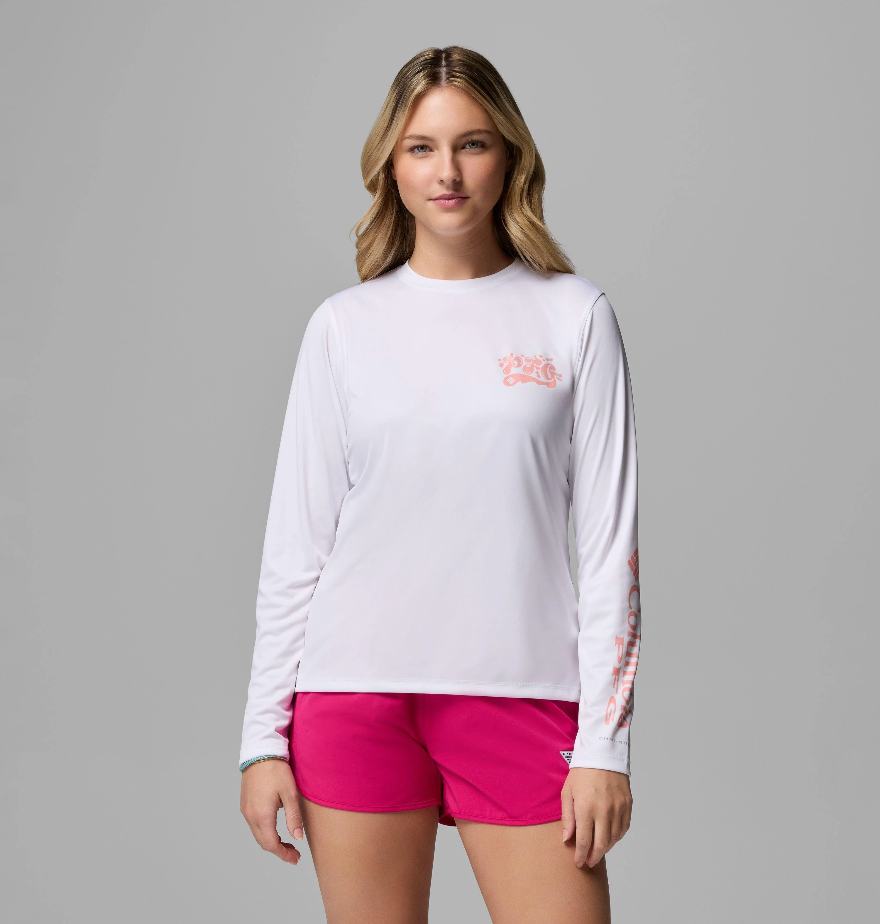 Women's PFG Tidal Tee Palm Waves Long Sleeve Shirt - 1