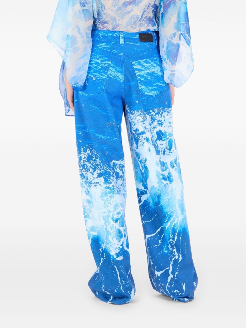 graphic-print trousers - 3