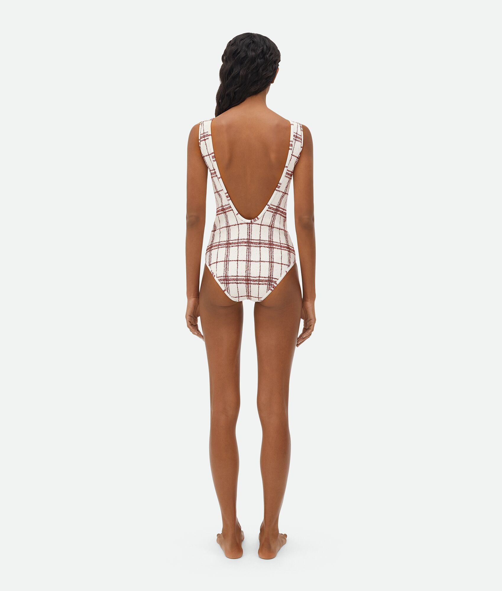 Smocked Nylon Swimsuit - 3
