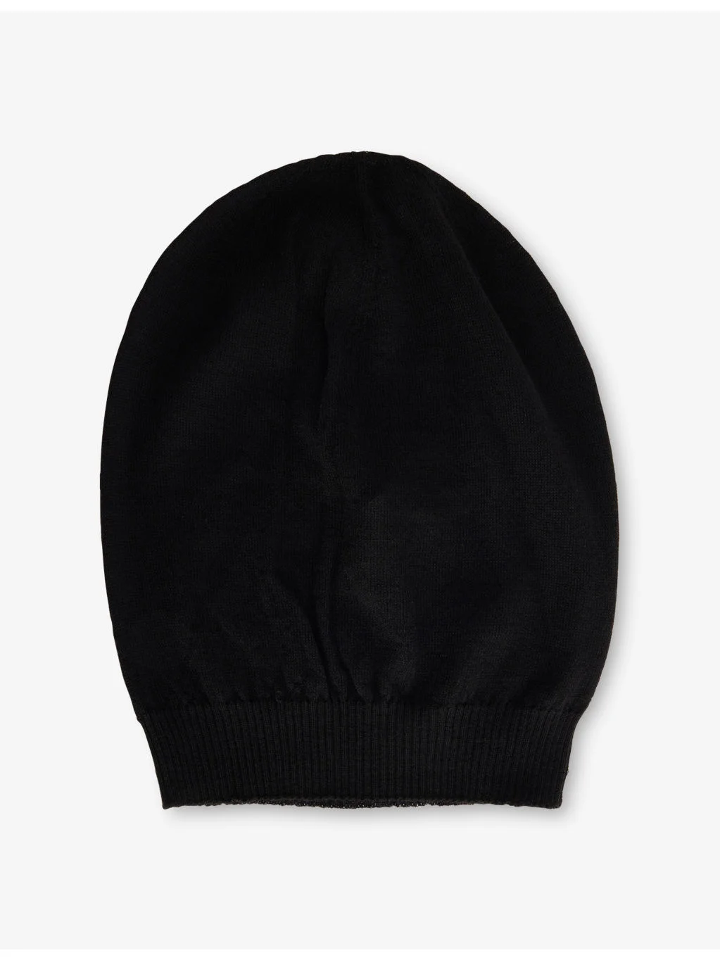Domed Knitted Wool Beanie Hat - 1