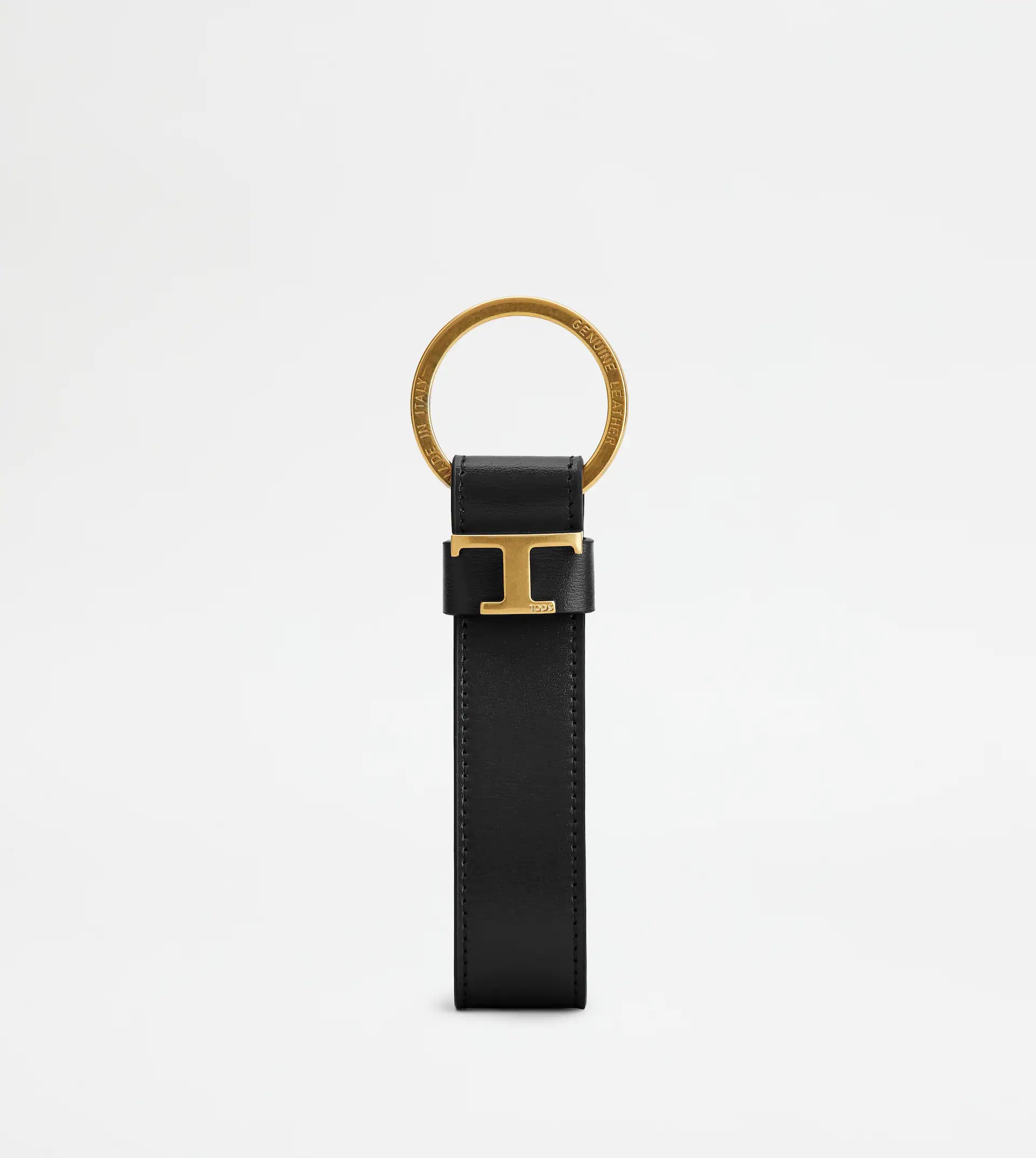 KEY HOLDER IN LEATHER - BLACK - 1