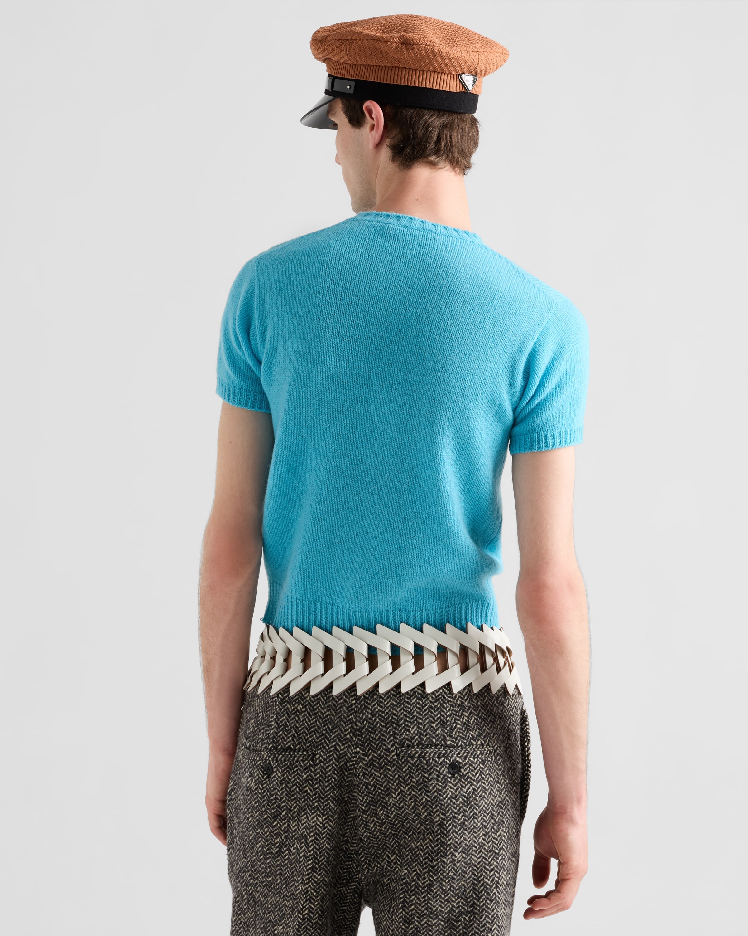 Short-sleeved cashmere sweater - 5