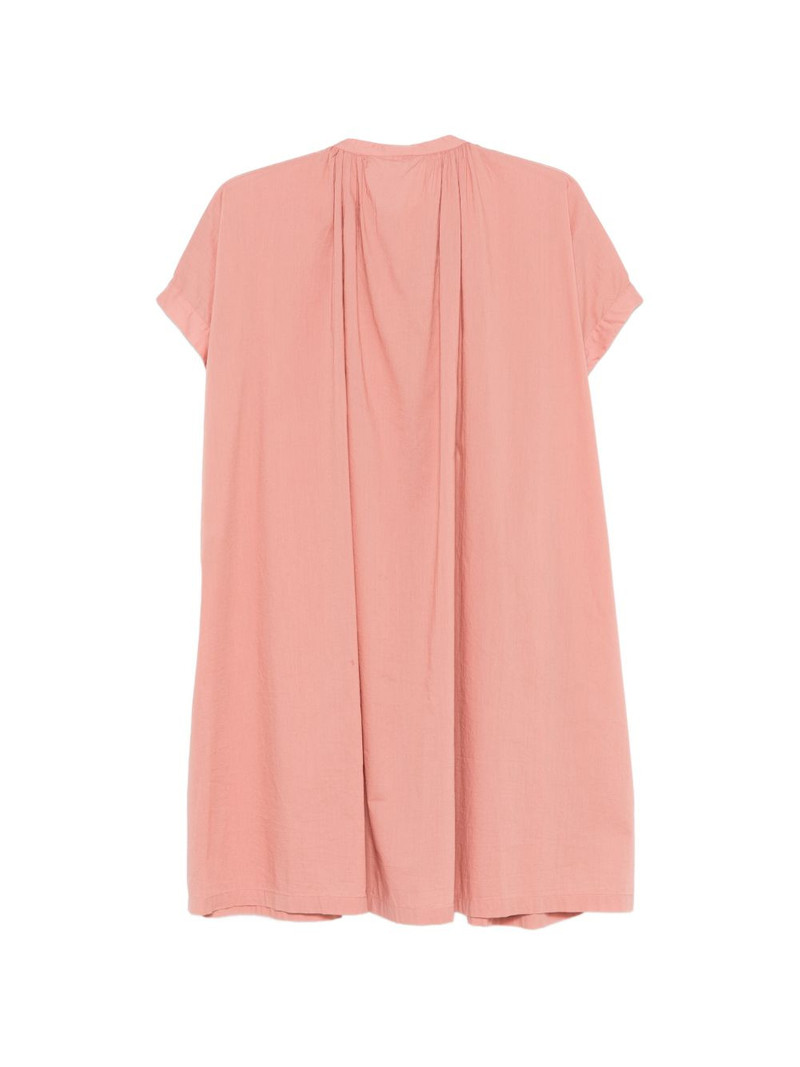Aspesi gathered tie-fastening mini dress outlook