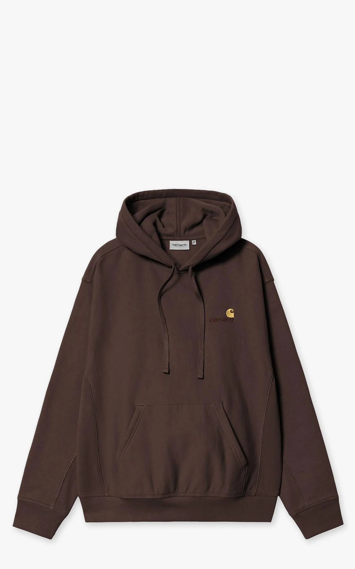 CARHARTT WIP HOODED AMERICAN SCRIPT SWEATSHIRT PALISANDER - 1