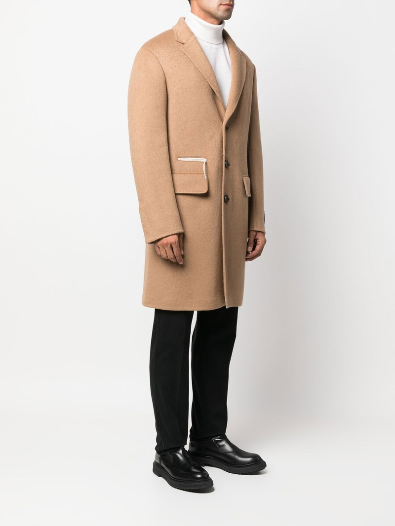 zip-pocket single-breasted coat 3