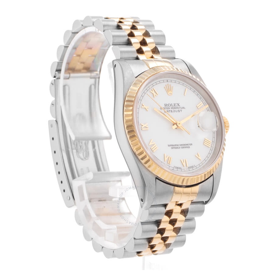 Pre-owned Rolex Datejust 36 Automatic Chronometer White Dial Men's Watch 16233 WRJ - 7