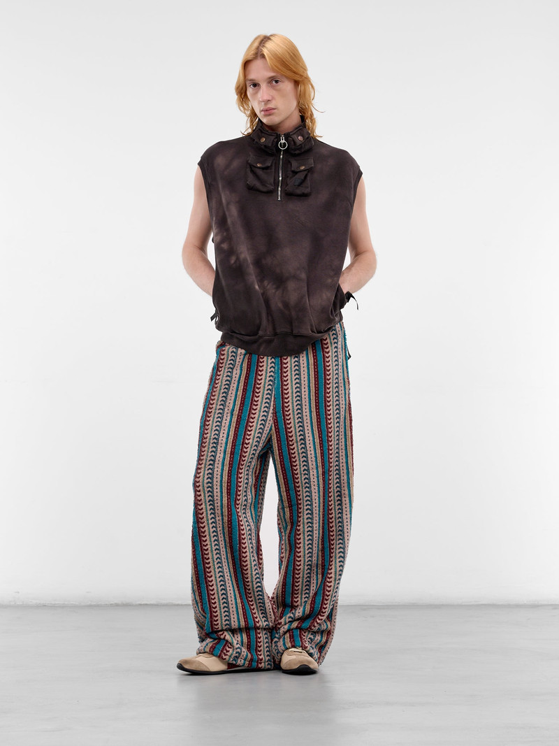 Kapital Charcoal Cotton Tie-Dye Cargo Vest outlook